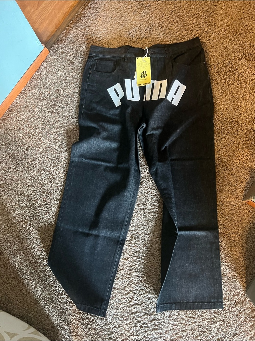 Mens Puma A$AP Rocky Print/Denim (633396 01) Size 36